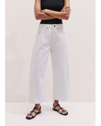 ME+EM - Cropped Exaggerated Tapered Jean - Lyst