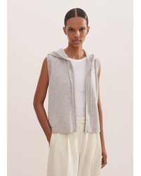 ME+EM - Cashmere Sleeveless Relaxed Zip Hoody - Lyst