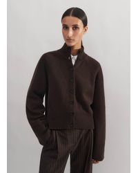 ME+EM - Merino Cashmere High Neck Cardigan - Lyst