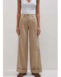 ME+EM - Pleated Straight-Leg Trainer-Grazer Trouser - Lyst