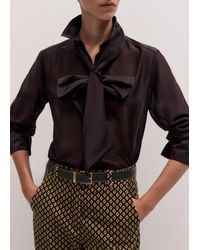ME+EM - Silk Cotton Cloud Layering Shirt + Tie - Lyst