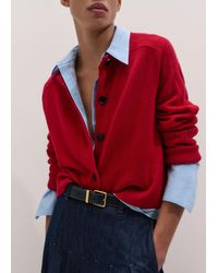 ME+EM - Merino Cashmere Saddle Shoulder Cardigan - Lyst