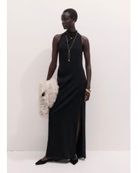 ME+EM - Draped Neckline Straight Full Length Dress - Lyst
