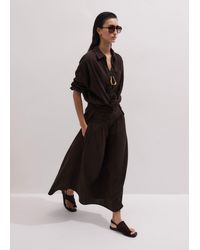 ME+EM - Cheesecloth Maxi Skirt - Lyst