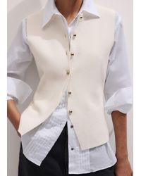 ME+EM - Milano Knit Waistcoat - Lyst