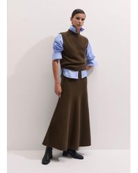 ME+EM - Felted Merino Relaxed Knit Maxi Skirt - Lyst