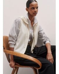 ME+EM - Sleeveless Zip Hoodie - Lyst