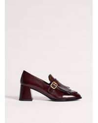 ME+EM - Fringe Block Heel Loafer - Lyst
