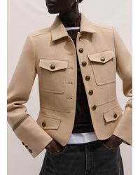 ME+EM - Short Twill Military Jacket - Lyst