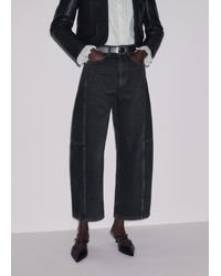 ME+EM - Cropped Exaggerated Taper Jean - Lyst