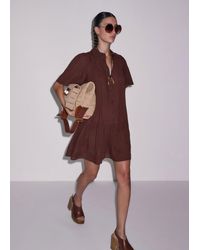 ME+EM - Pin Tuck Detail Mini Swing Dress + Slip - Lyst