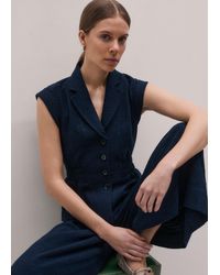 ME+EM - Textured Short Sleeve Jacket - Lyst