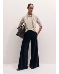 ME+EM - Cord Velour Wide Leg Trouser - Lyst