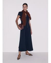 ME+EM - A-Line Feature Button Maxi Dress - Lyst