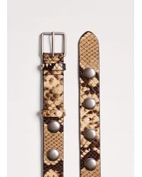 ME+EM - Studded Belt Tan - Lyst