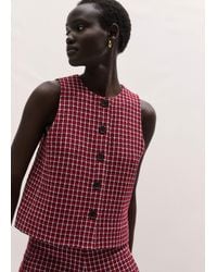 ME+EM - Button Through Sleeveless Top - Lyst