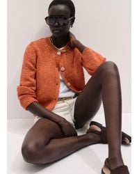 ME+EM - Relaxed Bracelet Sleeve Cardigan Mouline - Lyst