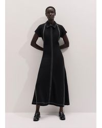 ME+EM - Stitch Detail Fit And Flare Midi Dress - Lyst