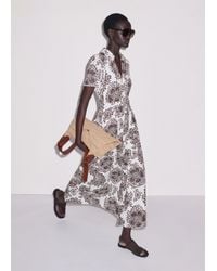 ME+EM - Cheesecloth In-Full-Bloom Print Maxi Dress + Belt Soft - Lyst