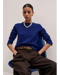 ME+EM - Cashmere Crew Neck Crop Jumper - Lyst
