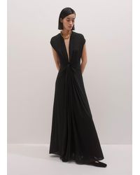ME+EM - Liquid Jersey Twist Front Maxi Dress - Lyst