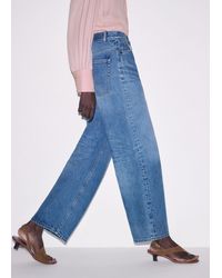 ME+EM - Relaxed Straight Crop Jean - Lyst