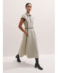 ME+EM - Jacquard Fit And Flare Midi Dress - Lyst