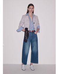 ME+EM - Cropped Exaggerated Tapered Jean - Lyst