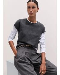 ME+EM - Baby Tee Lightweight Sweatshirt - Lyst