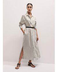 ME+EM - Fluid Maxi Shirt Dress/Tobacco - Lyst