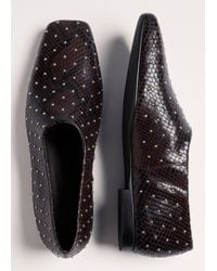 ME+EM - Studded Slim Square Slipper - Lyst