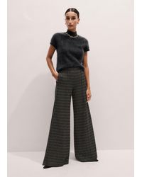 ME+EM - Stripe Tweed Wide-Leg Trouser - Lyst
