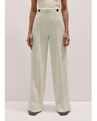 ME+EM - Textured High Waist Wide-Leg Trouser - Lyst