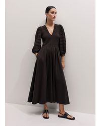 ME+EM - Broderie Anglaise Sleeve Maxi Dress - Lyst