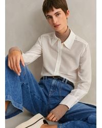 ME+EM - Silk Cotton Layering Shirt - Lyst