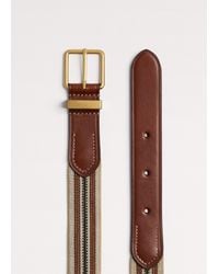 ME+EM - Classic Elastic Webbing Belt Natural Chestnut - Lyst