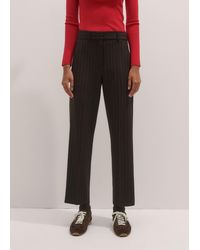 ME+EM - Pinstripe Slim Crop Trouser - Lyst