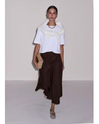 ME+EM - Crease-Less Linen Panelled Maxi Skirt - Lyst