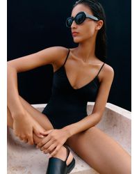 ME+EM - Multiway Neck Ruched Swimsuit - Lyst