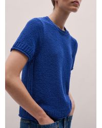 ME+EM - Bouclé Straight Knit Tee - Lyst