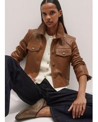 ME+EM - Leather Utility Crop Jacket Summer - Lyst