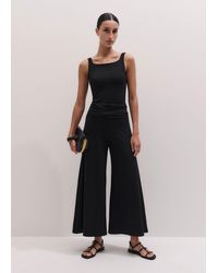 ME+EM - Cropped Super Wide Palazzo Pant - Lyst