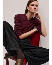 ME+EM - Merino Cashmere Barely There Slim Knit Shirt - Lyst