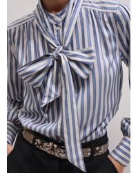 ME+EM - Soft Stripe Shirt + Neck Tie - Lyst