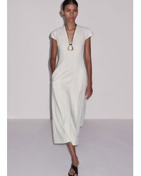 ME+EM - Crease-Less Embroidery Stitch Detail Maxi Dress - Lyst