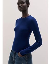 ME+EM - Barely There Jersey Stitch Crew Neck - Lyst