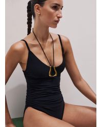 ME+EM - Ruched Swimsuit - Lyst