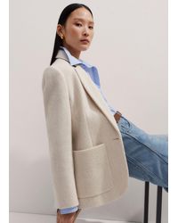 ME+EM - Wool Herringbone Jacket - Lyst