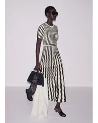 ME+EM - Textured Pointelle Knit Maxi Dress + Slip Cream - Lyst