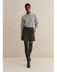 ME+EM - Flannel Pleated Mini Skirt - Lyst